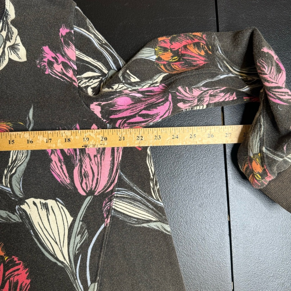 Free People Oh Whata Tunic Top Floral Bohemian Crewneck Oversize All Over Print - Picture 11 of 12